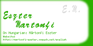 eszter martonfi business card